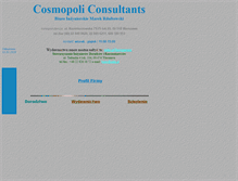 Tablet Screenshot of cosmopoli.pl